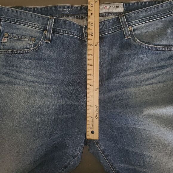 AG Adriano Goldschmied The Graduate AG-ED Tailored Leg Denim Blue Jeans size 38 - Picture 9 of 14